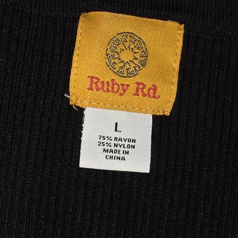 Ruby Rd Beaded & Fringe Neckline Tanktop - Picture 9 of 10